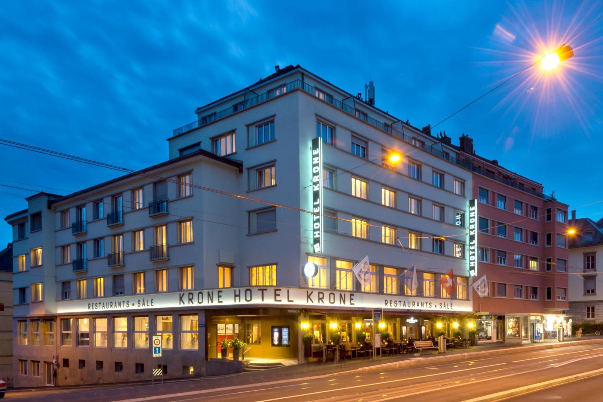 Hotel Krone Unterstrass Zürich Exteriör bild